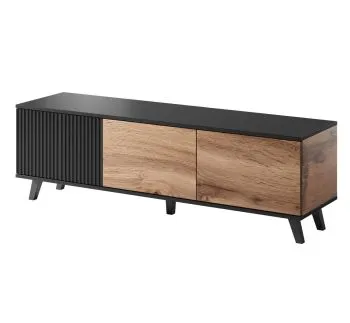 Szafka RTV RANDOM 1 150 dąb/czarna