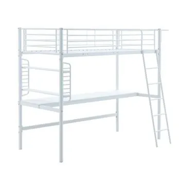 Łóżko piętrowe DOLCE 90x200 białe z biurkiem