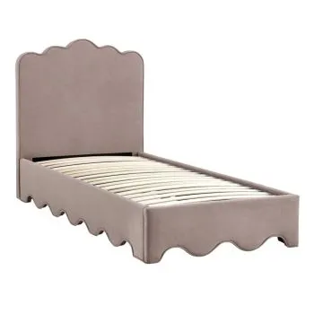 Łóżko tapicerowane ORSO 90x200 beżowe