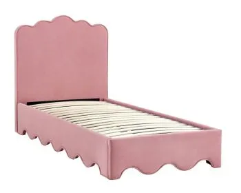 Łóżko tapicerowane ORSO 90x200 różowe