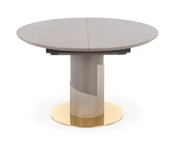 Stół okrągły rozkładany MUSCAT 120(160)x120 szary marmur