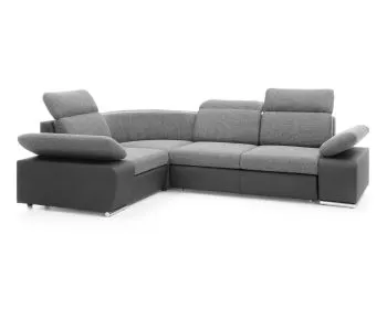 Narożnik z funkcją spania DAKOTA MINI szary/grafitowy prawy/lewy