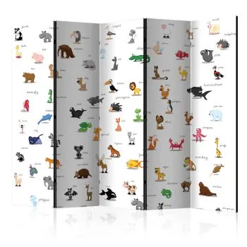 Parawan akustyczny Dla dzieci 225x172 cm 5-częściowy wielokolorowy