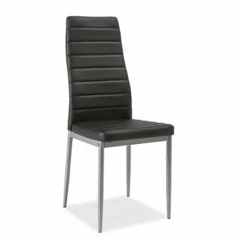 Krzesło tapicerowane H-261 alu czarne