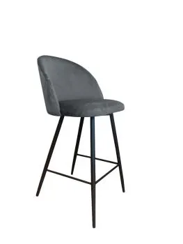 Hoker niski CLAUDINE BL VELVET ciemno szary