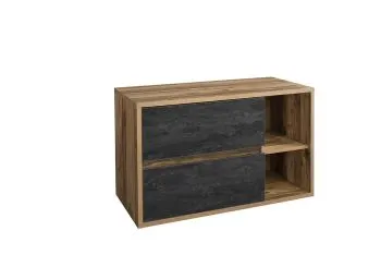 Szafka pod umywalkę nablatową HAMPTON CONCRETE 824-100BL 100 cm ciemny beton/dąb