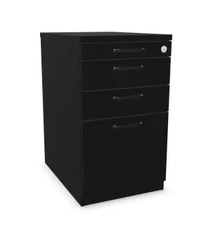 Kontenerek biurowy EASY SPACE 3D PB 43cm czarny grafitowy 