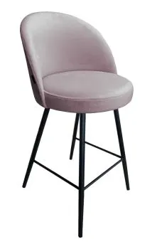 Hoker niski TANEW VELVET jasno różowy