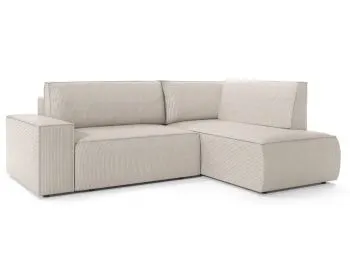 Narożnik z funkcją spania FELICIA L kremowy prawy/lewy