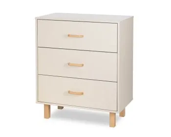 Komoda dla dzieci LAURA 80 3S buk/szampańska