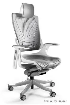 Fotel biurowy WAU 2 biały/szary elastomer