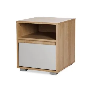 Szafka nocna DALIA 42cm buk/szara