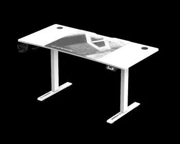 Biurko gamingowe LEVEL V2 LED białe