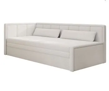 Sofa rozkładana z funkcją spania FULGEO kremowa lewa