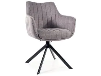Krzesło tapicerowane AZALIA BREGO szary