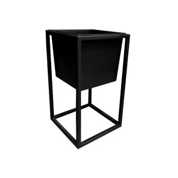 Kwietnik LAURA 20x20x35cm czarny