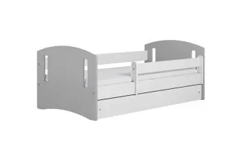 Łóżko dziecięce CLASSIC 2 MIX 140x80 szare
