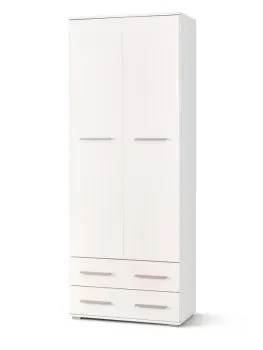 Regał zamykany LIMA REG-2 biały połysk