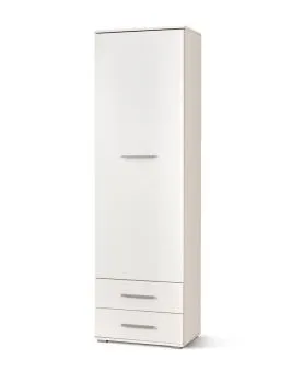 Regał zamykany LIMA REG-1 biały połysk