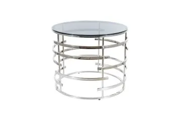 Ława LIVIA 60x60 srebrna
