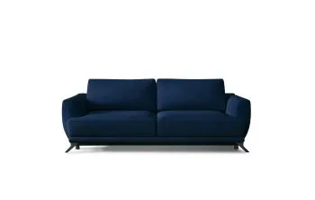 Sofa rozkładana z funkcją spania MEGIS VELVET granatowa