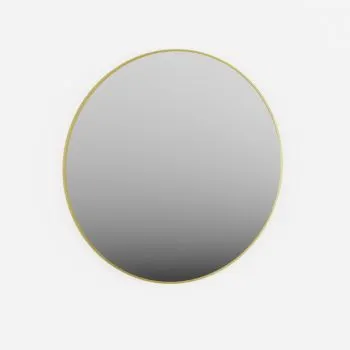 Lustro łazienkowe COMO 80 cm złote okrągłe 