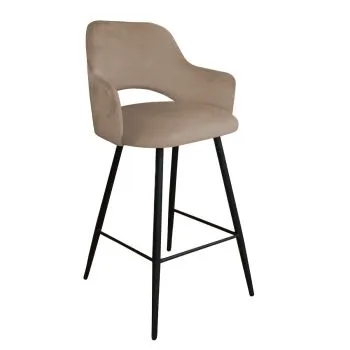 Hoker niski NAPO VELVET beżowy