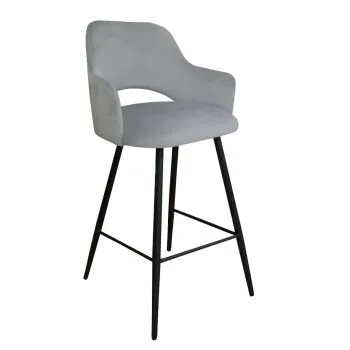 Hoker niski NAPO VELVET szary