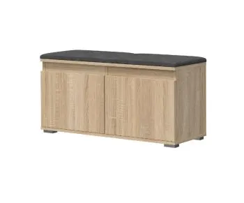 Szafka na buty z siedziskiem SINGAPUR 100 dąb sonoma/szary