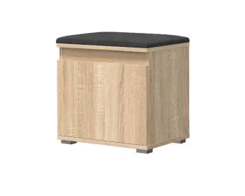 Szafka na buty z siedziskiem SINGAPUR 50 dąb sonoma/szary