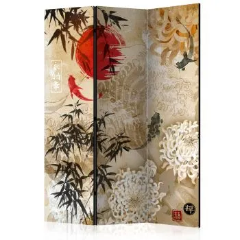 Parawan akustyczny Orient 135x172 cm 3-częściowy wielokolorowy