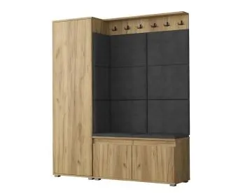 Garderoba do przedpokoju SINGAPUR 154 dąb craft/szary