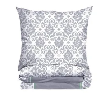 Pościel bawełniana Greno Premium Paradis Nature 220x200 cm szara