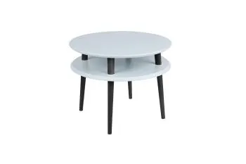 Stolik kawowy UFO MEDIUM 57x57 jasnoszary/czarny