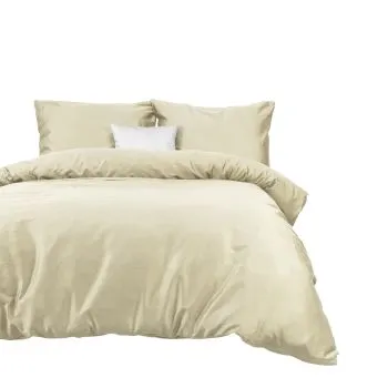Komplet pościeli satyna bawełniana KREM 155 160x200