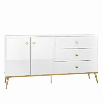 Komoda GALENA 160 2D3S biały połysk