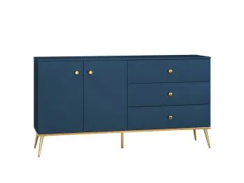 Komoda BLU 160 2D3S granatowa