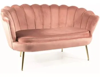 Sofa CAMELLIA 2 VELVET różowa