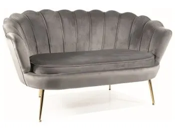 Sofa CAMELLIA 2 VELVET szara