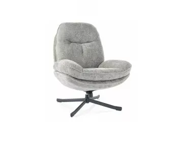 Fotel do salonu HARPER oliwkowy obrotowy