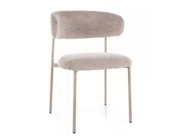 Krzesło tapicerowane ELTON BREGO beżowe