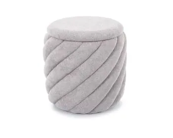 Pufa PELARO ze schowkiem jasnoszara