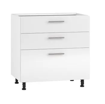 Szafka kuchenna stojąca 80 VENTO D3S-80/82 biała połysk