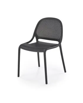 Krzesło K532 czarne z tworzywa PVC