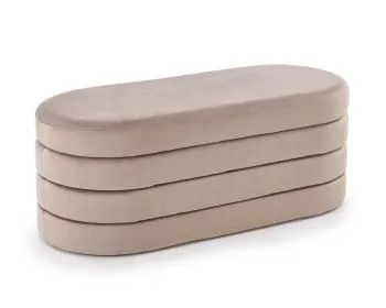 Ławka tapicerowana CALPI beżowa z pojemnikiem