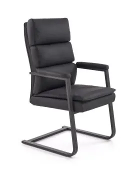 Krzesło biurowe ADRIANO SKID czarne