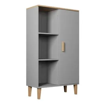 Regał DENVER szary/hikora