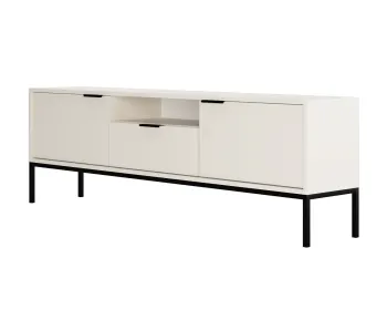 Szafka RTV AUSTIN 175 biała/czarna