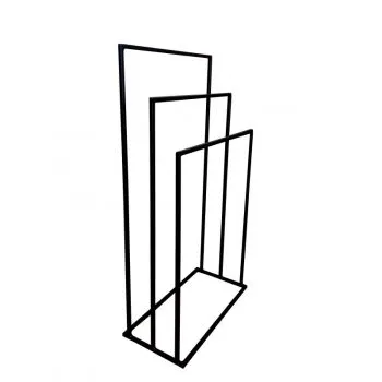 Wieszak na ręczniki CARL III potrójny czarny mat