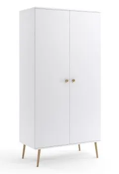 Szafa LEBEL z drążkiem 100cm biała mat